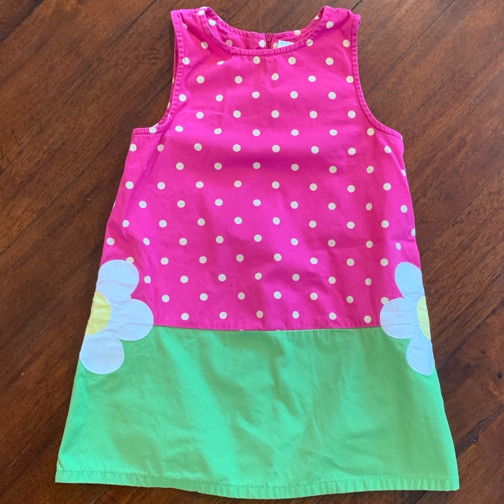 Gymboree daisy polka dot dress. EUC. Size 6